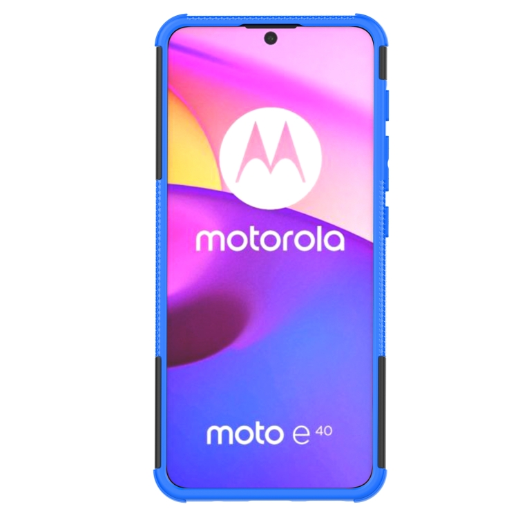 Tvrdený kryt pre Motorola Moto E20 / E30 / E40 - Armor holder modré