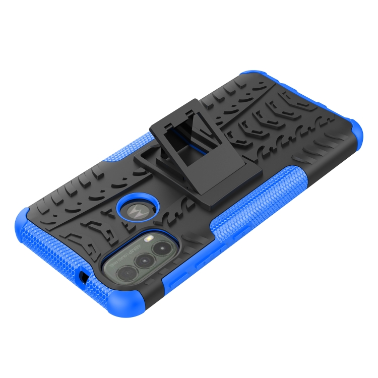Tvrdený kryt pre Motorola Moto E20 / E30 / E40 - Armor holder modré