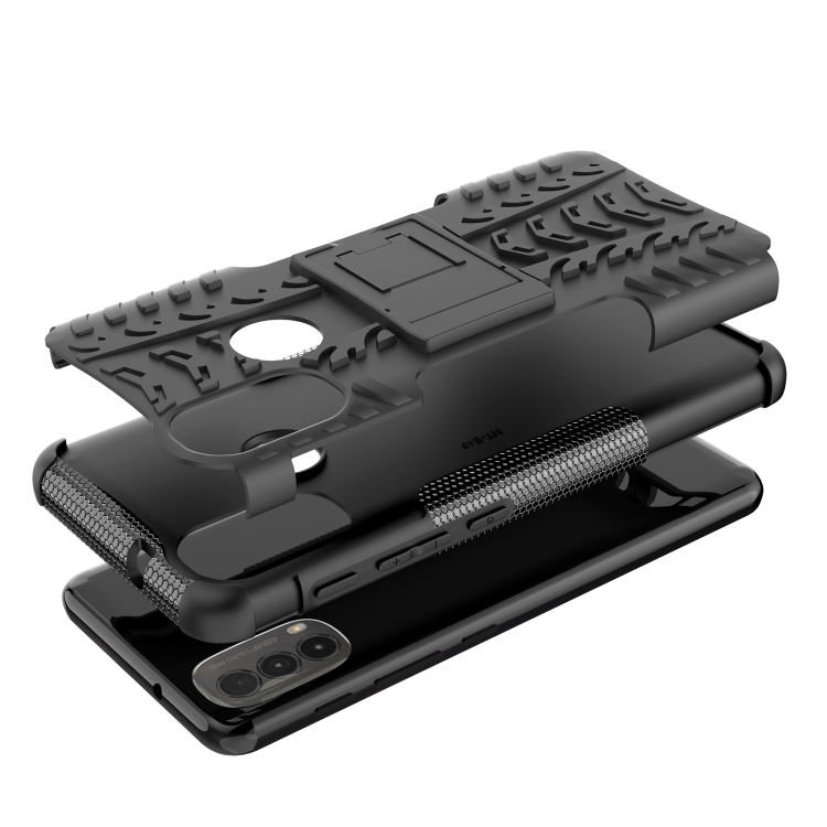 Tvrdený kryt pre Motorola Moto E20 / E30 / E40 - Armor holder čierne