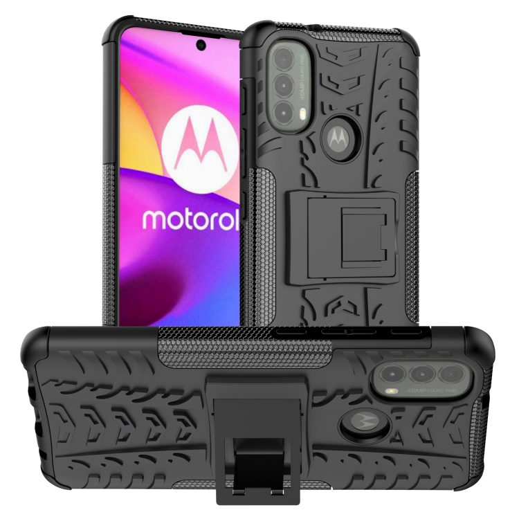 Tvrdený kryt pre Motorola Moto E20 / E30 / E40 - Armor holder čierne