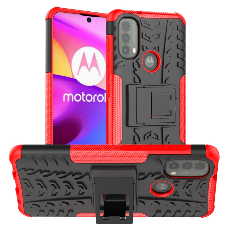 Tvrdený kryt pre Motorola Moto E20 / E30 / E40 - Armor holder červené