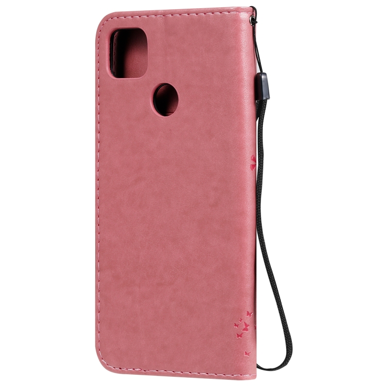9D SKLO + PUZDRO 2v1 pre Xiaomi Redmi 9C - Knižkové Tree ružové