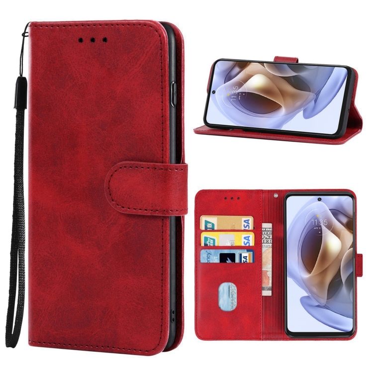 Knižkové puzdro pre Motorola Moto G31 / G41 - Solid červené