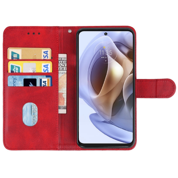 Knižkové puzdro pre Motorola Moto G31 / G41 - Solid červené