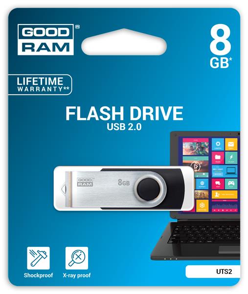 16 GB USB kľúč GOODRAM Twister Čierny