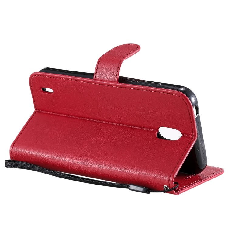 Knižkové puzdro pre Nokia 1.3 - Solid červené