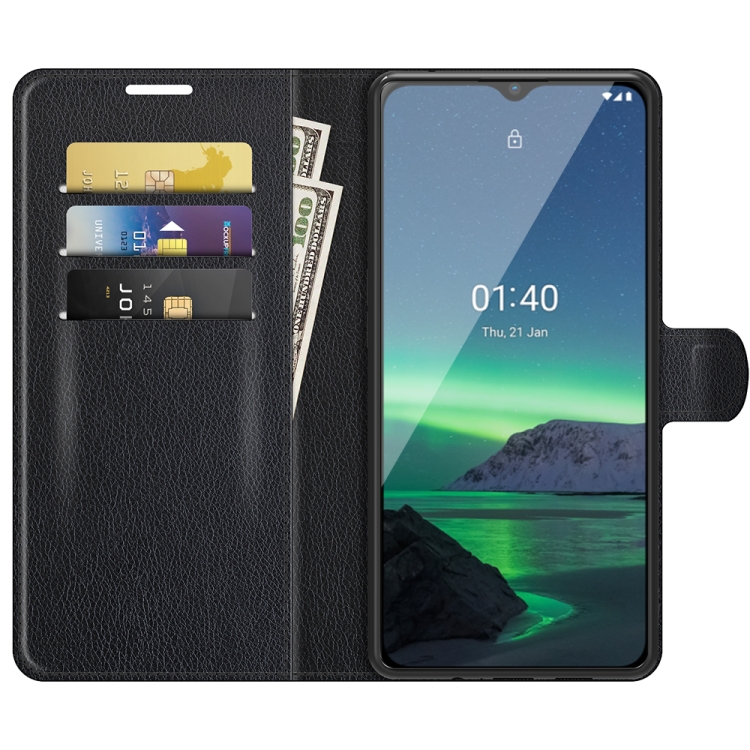 Knižkové puzdro pre Nokia 1.4 - Solid čierne