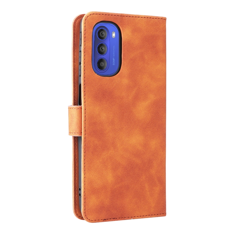 9D SKLO + PÚZDRO 2v1 pre Motorola Moto G51 5G - Knižkové Solid hnedé