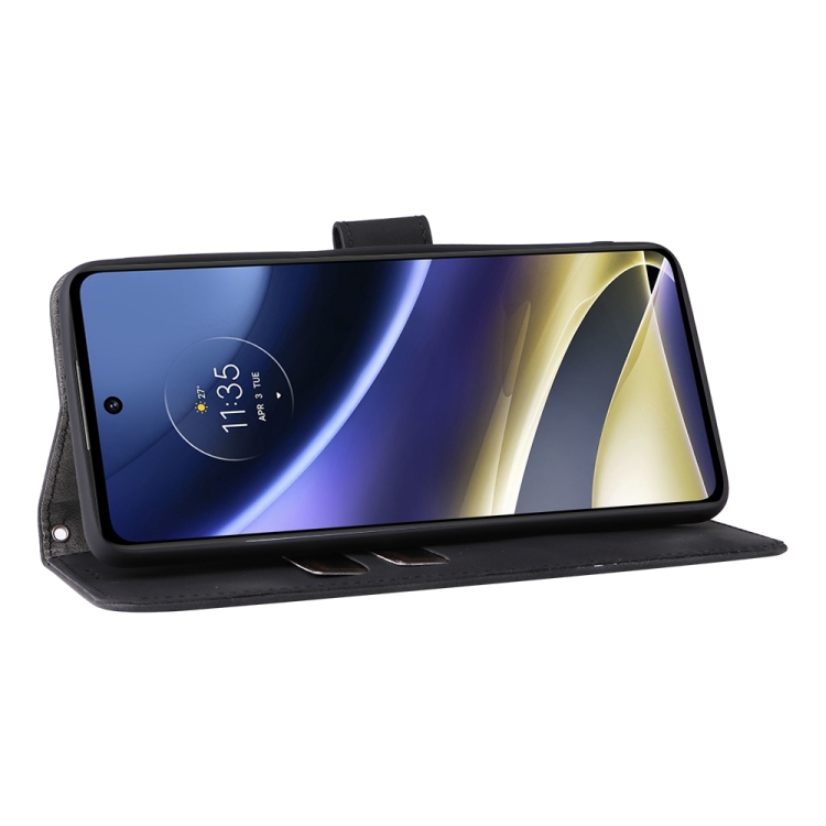 9D SKLO + PÚZDRO 2v1 pre Motorola Moto G51 5G - Knižkové Solid čierne
