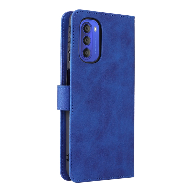 Knižkové puzdro pre Motorola Moto G51 5G - Solid modré