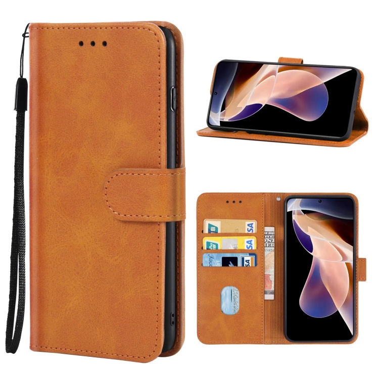 Knižkové puzdro na Xiaomi Redmi Note 11 Pro / Note 11 Pro 5G - Solid hnedé