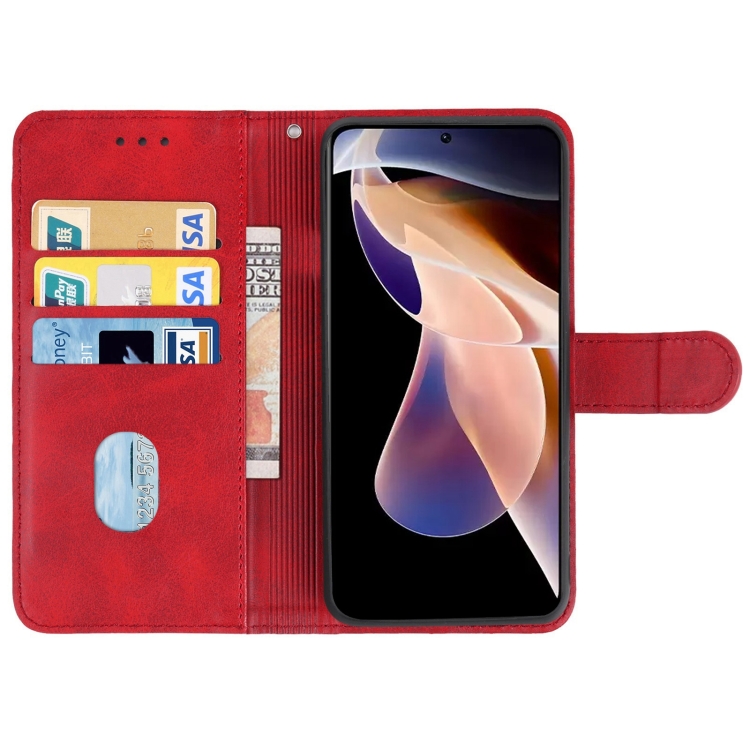 Knižkové puzdro na Xiaomi Redmi Note 11 Pro / Note 11 Pro 5G - Solid červené