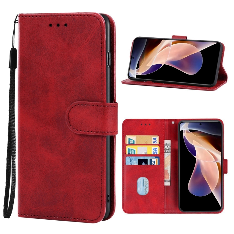 Knižkové puzdro na Xiaomi Redmi Note 11 Pro / Note 11 Pro 5G - Solid červené