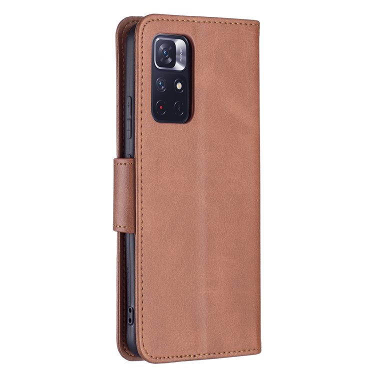 Knižkové puzdro na Xiaomi Poco M4 Pro 5G - Solid hnedé