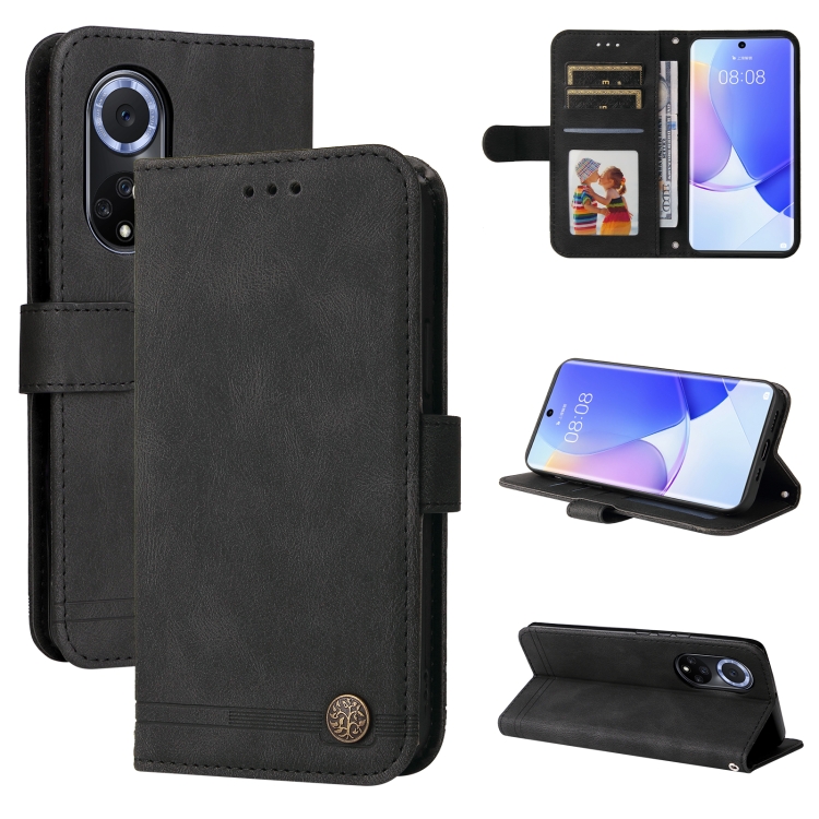 Knižkové puzdro pre Huawei Nova 9 - Solid čierne