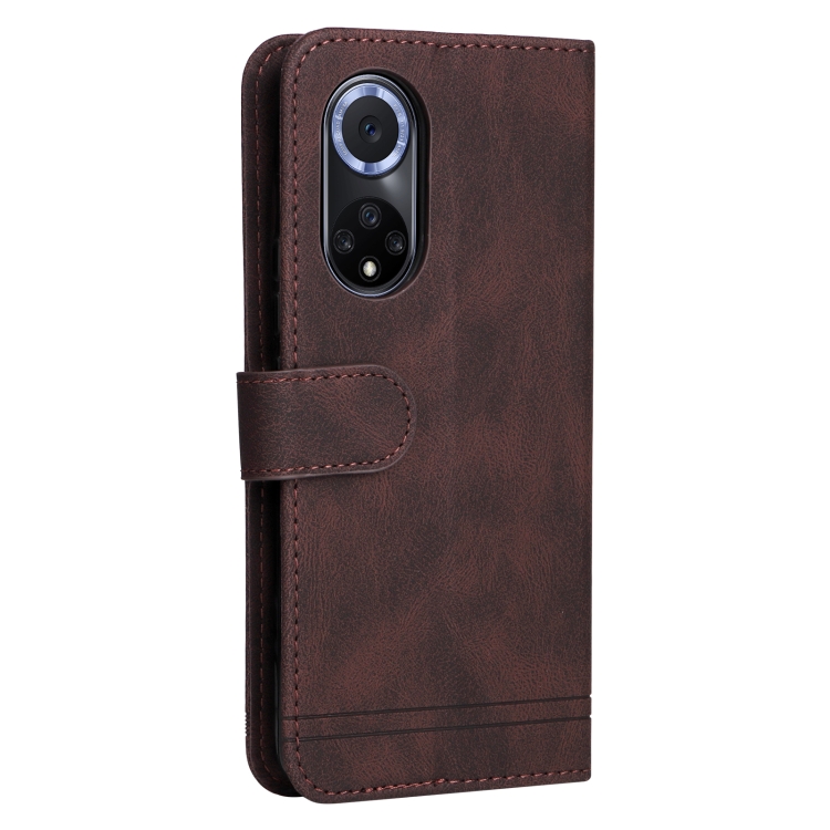 Knižkové puzdro pre Huawei Nova 9 - Solid hnedé