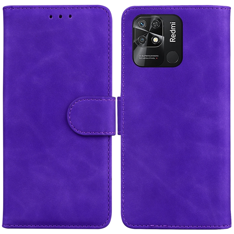 SKLO + PÚZDRO 2v1 pre Xiaomi Redmi 10C - Knižkové Solid fialové