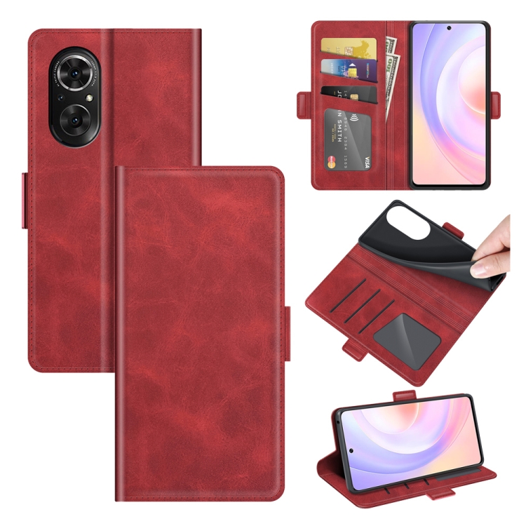 9D SKLO + PÚZDRO 2v1 pre Huawei Nova 9 SE - Solid červené