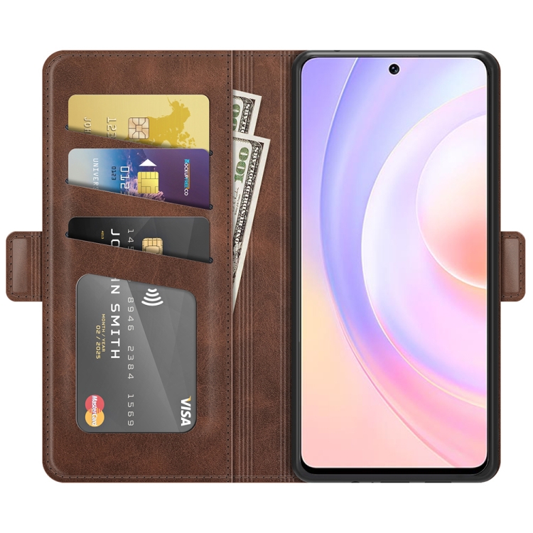 Knižkové puzdro pre Huawei Nova 9 SE - Solid hnedé