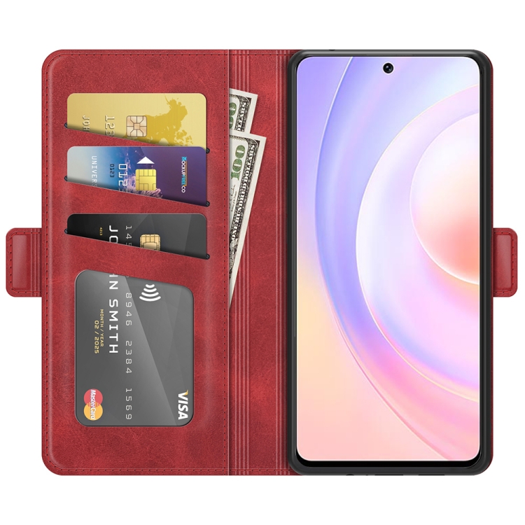 Knižkové puzdro pre Huawei Nova 9 SE - Solid červené