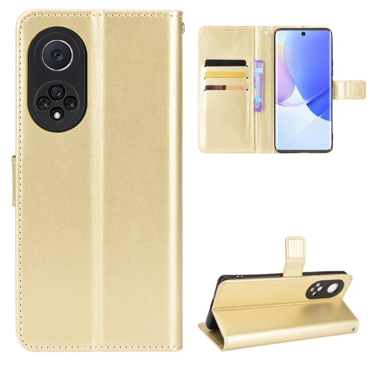 Knižkové puzdro pre Huawei Nova 9 - Horse zlaté