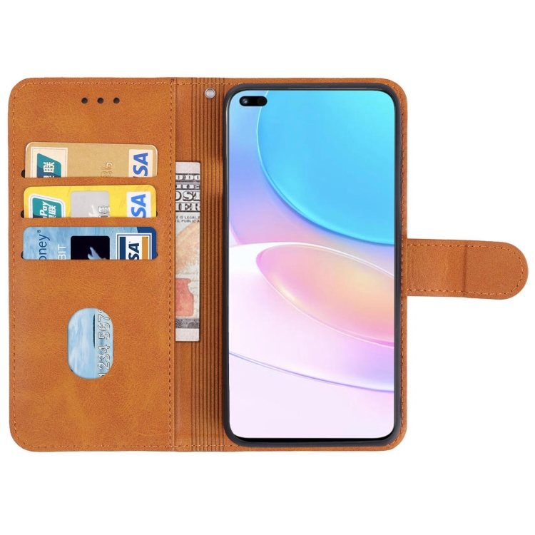 Knižkové puzdro pre Huawei Nova 8i / Honor 50 Lite - Solid hnedé