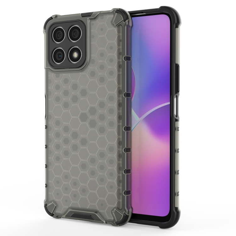 Tvrdený kryt pre Honor X8 - Honeycomb čierny