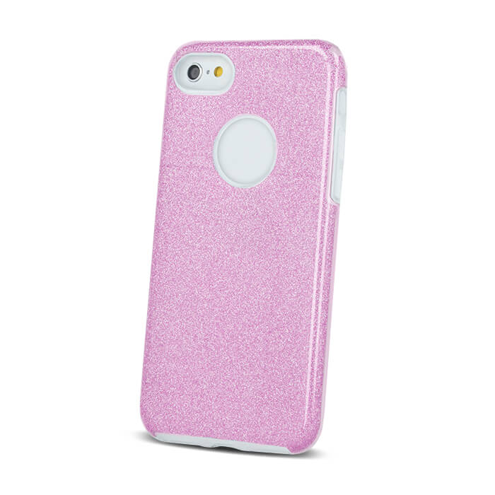 Silikonový Glitter obal pre Apple iPhone 7, 8, SE2 ružový