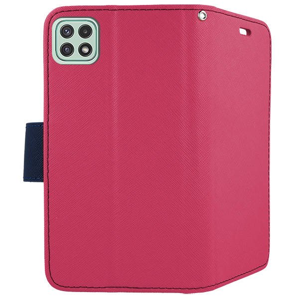 Knižkové puzdro Smart Fancy na Samsung Galaxy A22 5G - ružovo modré