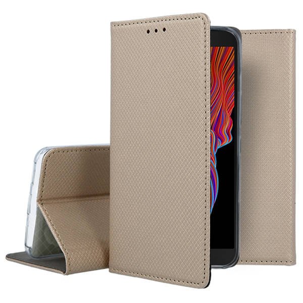 Knižkové púzdro Smart Magnet na Samsung Galaxy Xcover 5 - zlaté