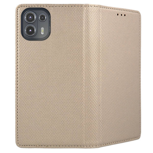 Knižkové puzdro pre Motorola Moto Edge 20 Lite - Magnet zlaté