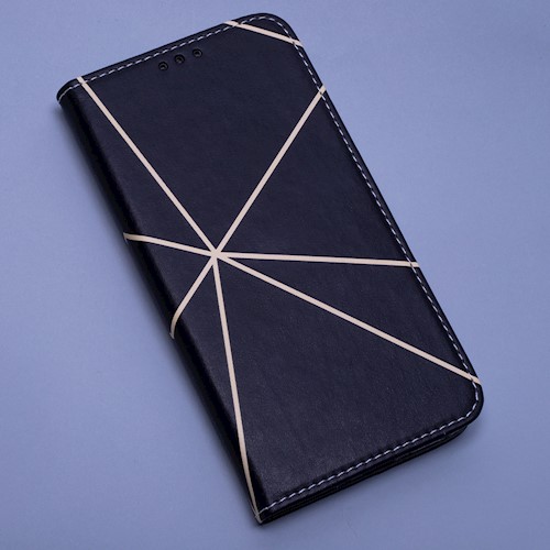9D SKLO + PUZDRO 2v1 pre Huawei Nova Y70 - Knižkové Linear čierno zlaté