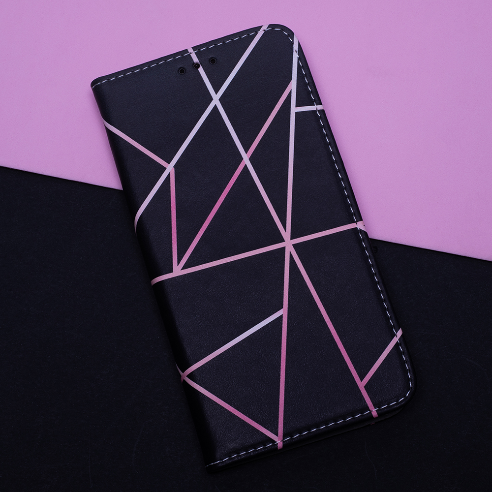 9D SKLO + PUZDRO 2v1 pre Huawei Nova Y70 - Knižkové Linear čierno ružové