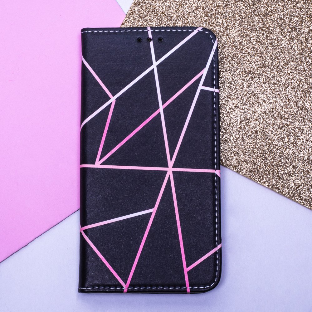 9D SKLO + PUZDRO 2v1 pre Huawei Nova Y70 - Knižkové Linear čierno ružové