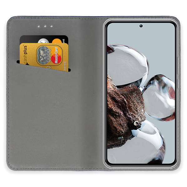 SKLO + PUZDRO 2v1 pre Xiaomi 12T / 12T PRO - Knižkové Smart Magnet červené