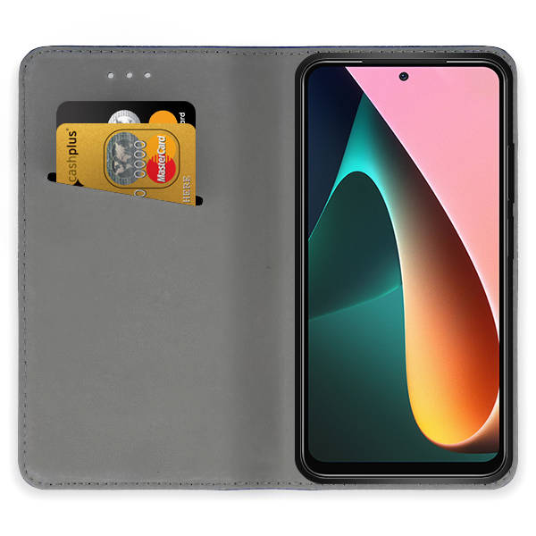 SKLO + PÚZDRO 2v1 pre Xiaomi Poco M5s - Knižkové Magnet čierne