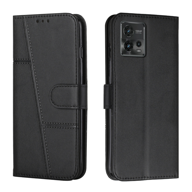 Knižkové puzdro pre Motorola Moto G72 - Solid čierne