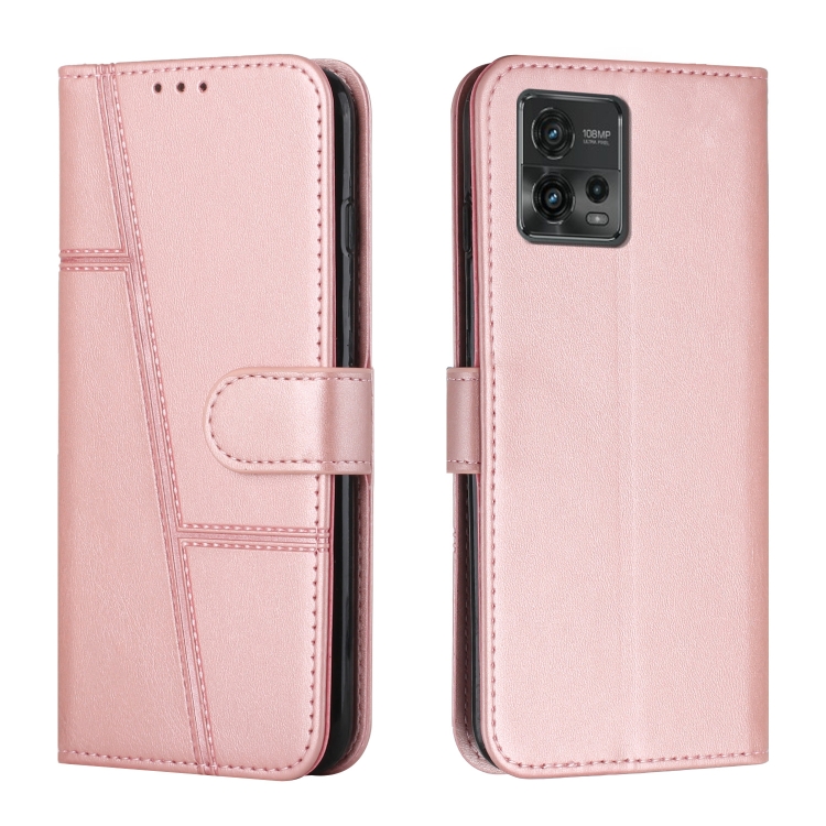 Knižkové puzdro pre Motorola Moto G72 - Solid ružové