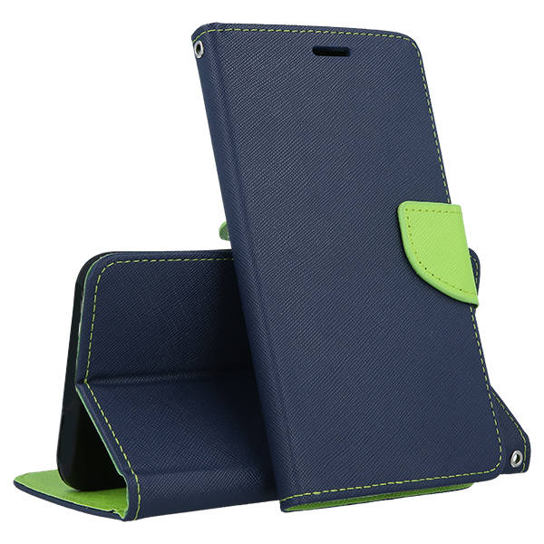 9D SKLO + PUZDRO 2v1 pre Motorola Moto G42 - Knižkové Smart Fancy modro zelené