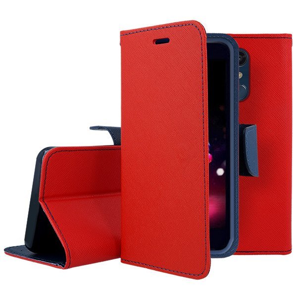 Knižkové puzdro pre Motorola Moto G42 - Smart Fancy červené