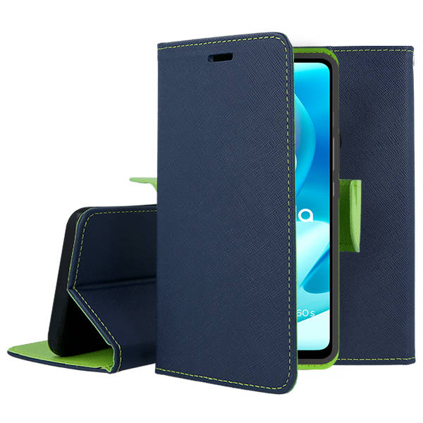Knižkové puzdro pre Motorola Moto G42 - Smart Fancy modré zelené