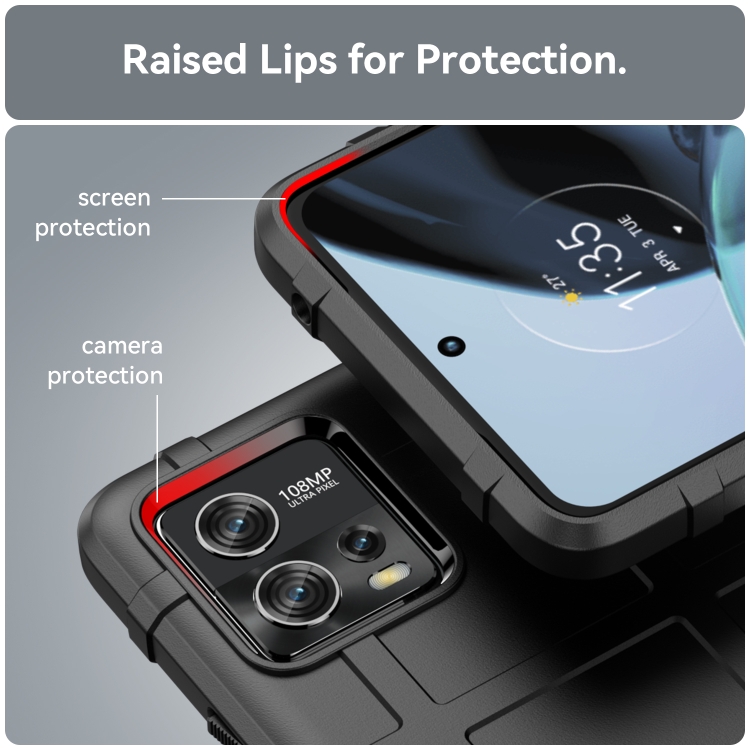 Tvrdený kryt Coverage pre Motorola Moto G72 - čierny