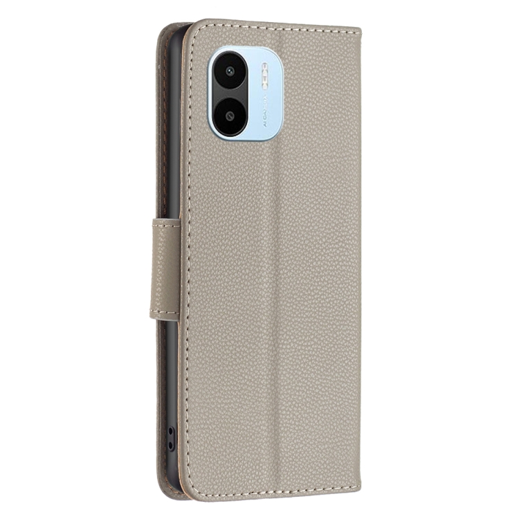 SKLO + PUZDRO 2v1 pre Xiaomi Redmi A1 / Redmi A2 - Knižkové Solid sivé