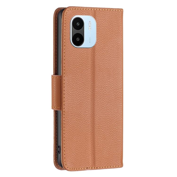 SKLO + PUZDRO 2v1 pre Xiaomi Redmi A1 / Redmi A2 - Knižkové Solid hnedé