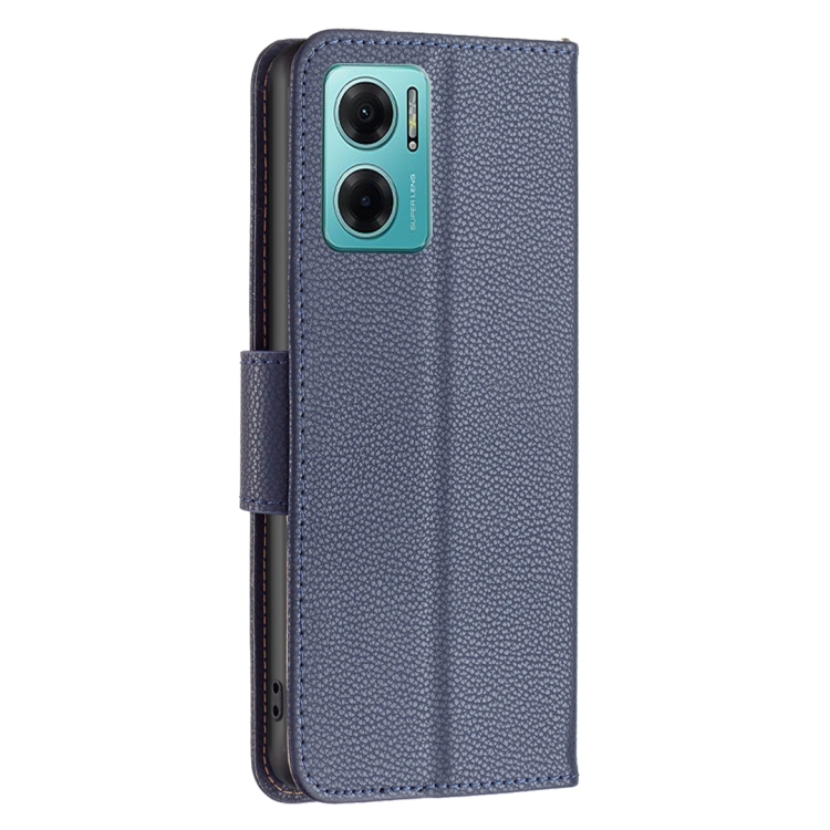 SKLO + PUZDRO 2v1 pre Xiaomi Redmi 10 5G - Knižkové Solid modré