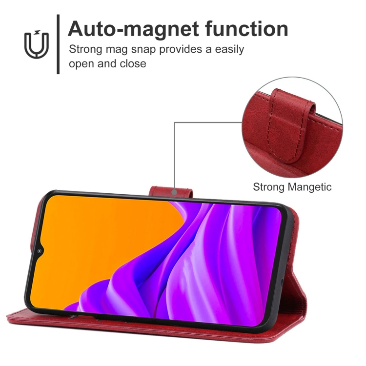 Knižkové puzdro pre Samsung Galaxy Xcover 6 Pro - SOLID červené