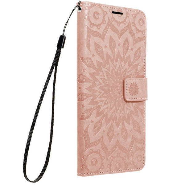 SKLO + PUZDRO 2v1 pre Samsung Galaxy A23 / A23 5G - Knižkové Mandala ružové