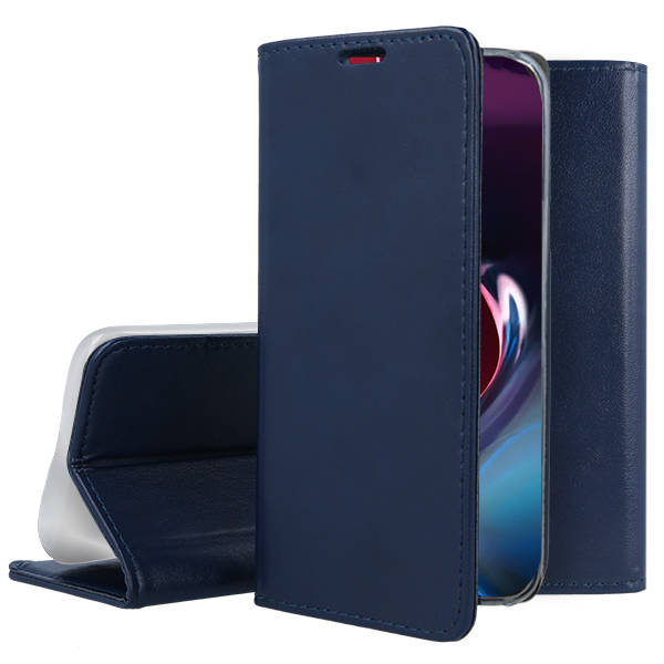 9D SKLO + PUZDRO 2v1 pre Motorola Moto G72 - Knižkové Magnet modré