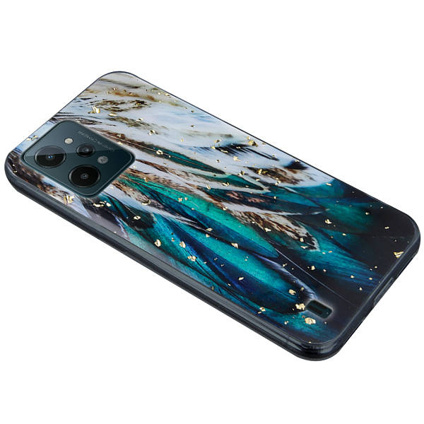 Silikónový kryt na Realme C31 - GLAM feathers