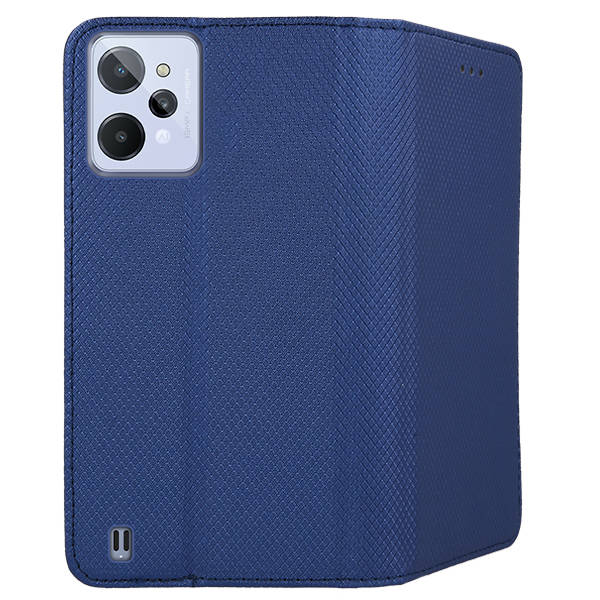 9D SKLO + PUZDRO 2v1 pre Realme C31 - Knižkové Smart MAGNET modré